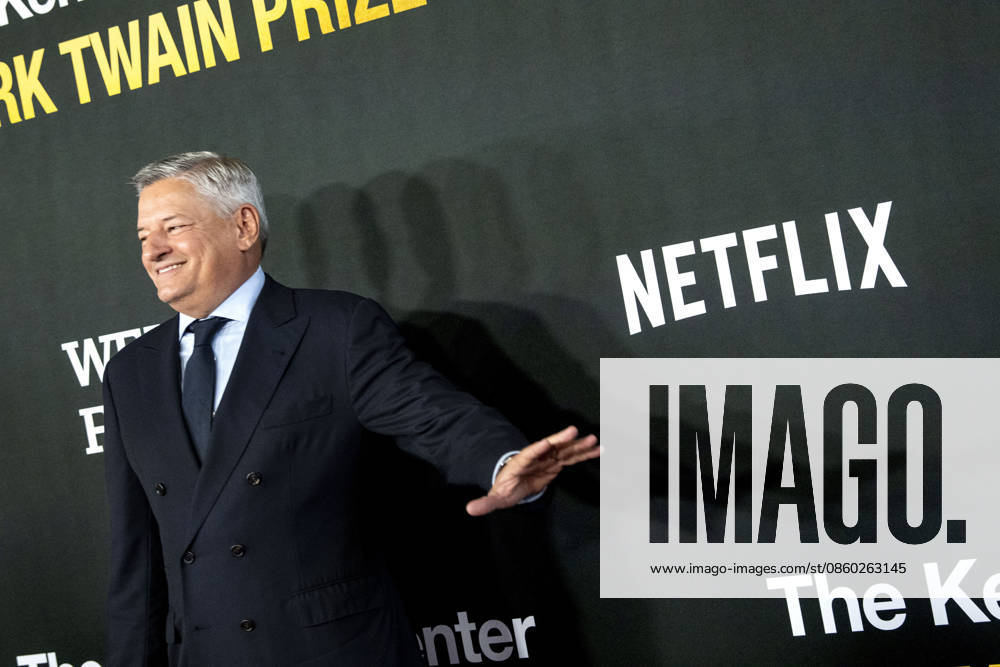 Ted Sarandos arrives on the red carpet before the 27th Mark Twain Prize for American Humor Award at the Kennedy Center for the Performing Arts in Washington DC on Sunday, June 28, 2026. WAP20260628357 BONNIExCASH
