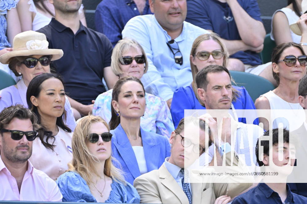Tennis - Wimbledon 2026 - ITF - The Championships - 02 06 2026 - Tennis - Wimbledon 2026 - ITF - The Championships - 02 06 2026 - Kate Princesse de Galles assiste au match sur le court numero 1 en compagnie d Andy Murray - Amgleterre London