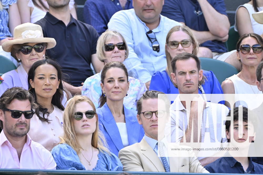 Tennis - Wimbledon 2026 - ITF - The Championships - 02 06 2026 - Tennis - Wimbledon 2026 - ITF - The Championships - 02 06 2026 - Kate Princesse de Galles assiste au match sur le court numero 1 en compagnie d Andy Murray - Amgleterre London