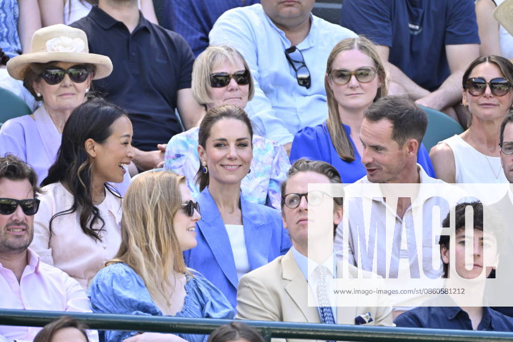 Tennis - Wimbledon 2026 - ITF - The Championships - 02 06 2026 - Tennis - Wimbledon 2026 - ITF - The Championships - 02 06 2026 - Kate Princesse de Galles assiste au match sur le court numero 1 en compagnie d Andy Murray - Amgleterre London