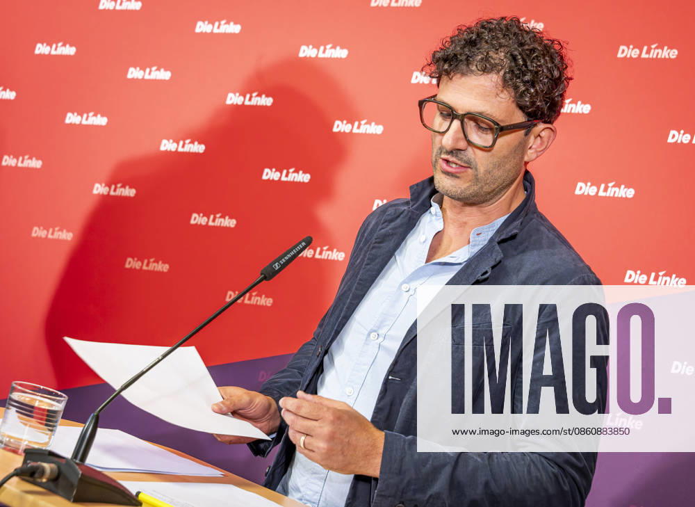 Luigi Pantisano EUR, Deutschland, Berlin, 06.07.2026: Pressekonferenz von Luigi Pantisano Vorsitzender der Partei Die Linke im Karl-Liebknecht-Haus zu aktuellen Themen.