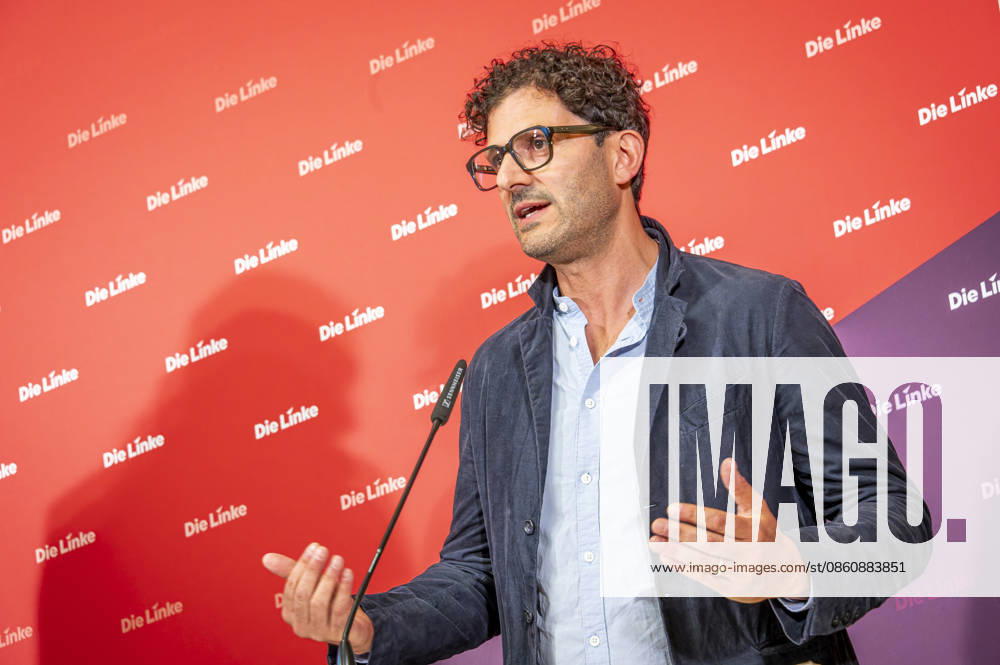 Luigi Pantisano EUR, Deutschland, Berlin, 06.07.2026: Pressekonferenz von Luigi Pantisano Vorsitzender der Partei Die Linke im Karl-Liebknecht-Haus zu aktuellen Themen.