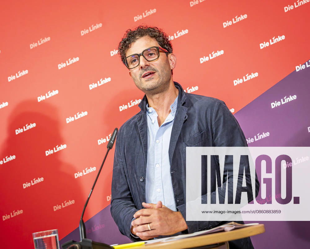 Luigi Pantisano EUR, Deutschland, Berlin, 06.07.2026: Pressekonferenz von Luigi Pantisano Vorsitzender der Partei Die Linke im Karl-Liebknecht-Haus zu aktuellen Themen.