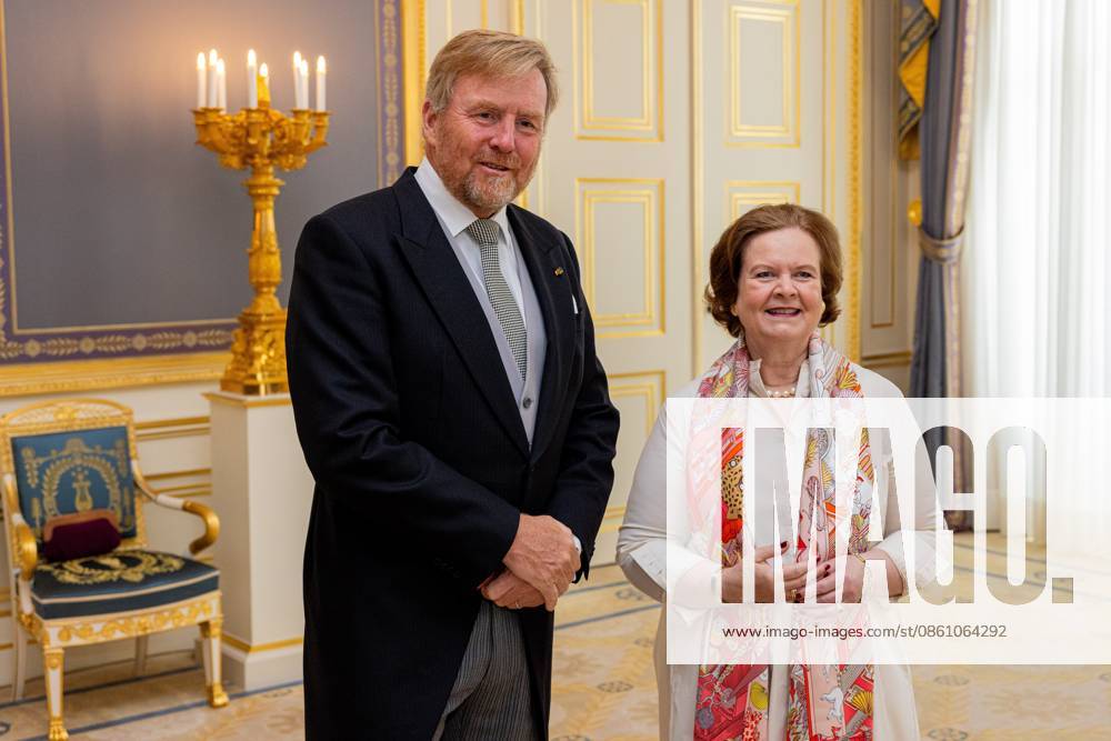 Den Haag, The Netherlands, 2026-07-08 09:34:28 THE HAGUE, 08-07-2026, Noordeinde Palace. King Willem Alexander receives the Ambassador of the Federal Republic of Germany, Her Excellency Tania Freiin von Uslar-Gleichen, at Noordeinde Palace in The Hague for the presentation of their credentials. PHOTO: NLBeeld POOL Wesley de Wit Credit: NL Beeld Patrick van Emst