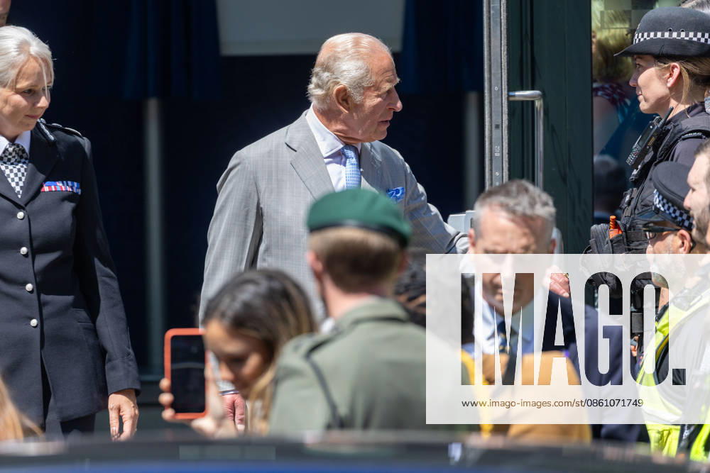 King CHARLES III leaves British Transport Police headquarters in central London after officially opening the building. London United Kingdom - ZUMAs262 20260708_zip_s262_003
