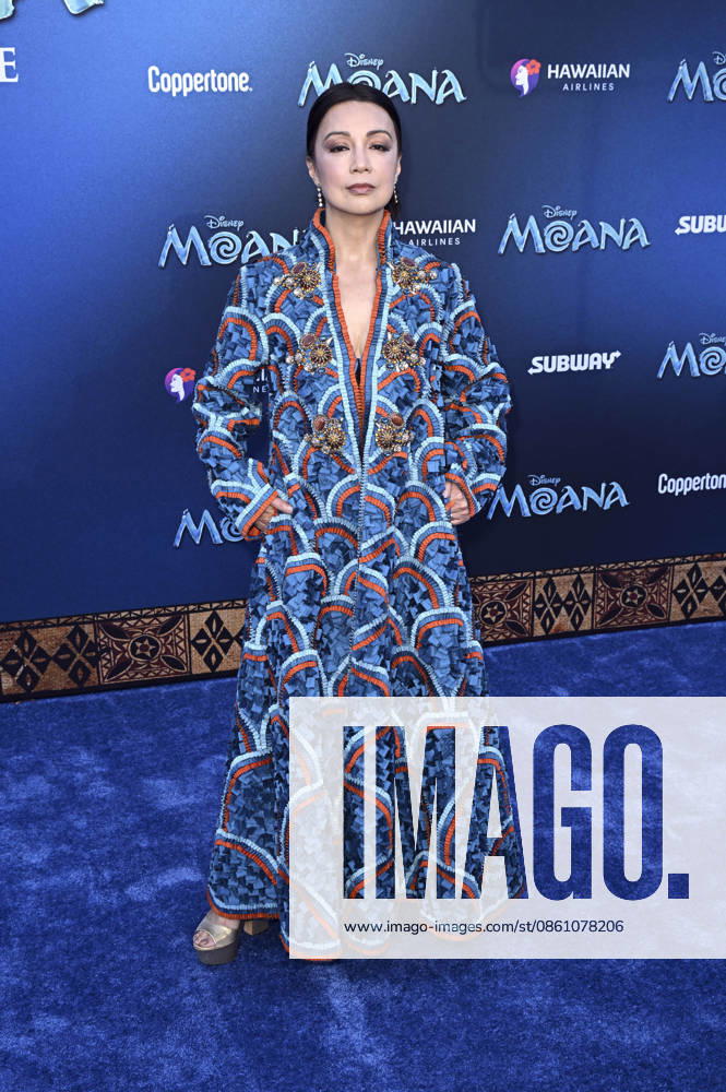 Ming-Na Wen bei der Weltpremiere des Kinofilms Moana Vaiana im Hollywood Bowl. Los Angeles