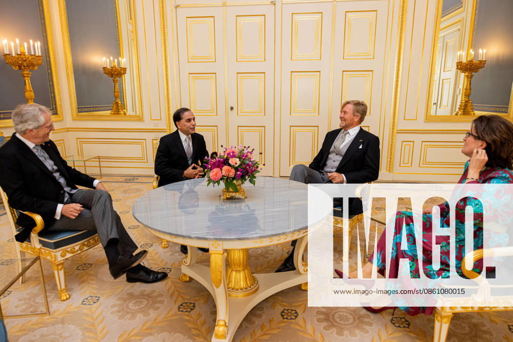 Palace King Willem-Alexander during a meeting with the Ambassador of the People s Republic of Bangladesh, His Excellency F.M. Kazi at palace Noordeinde in The Hague. Â
