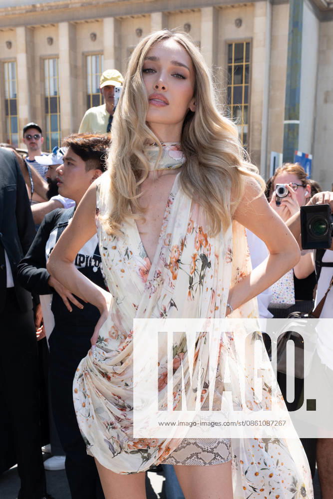 PFW - Elie Saab Arrivals Giorgia Ferrari attending the Elie Saab Haute Couture Fall Winter 2026 2027 show as part of Paris Fashion Week in Paris, France on July 08, 2026. Photo by Laurent Zabulon ABACAPRESS.COM