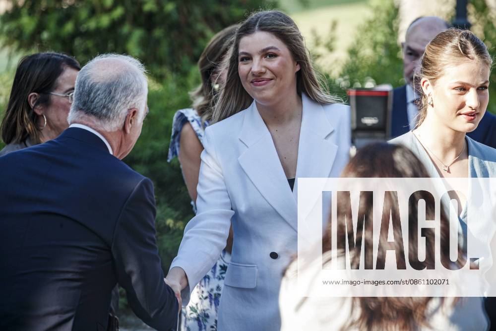 Infanta Sofia, along with King Felipe and Queen Letizia and Princess Leonor, presided over the Leading Teachers event of the Ibercaja Foundation, where Infanta Sofia gave her first solo speech, in Zaragoza on Wednesday, July 8, 2026. La Infanta Sofia junto a los reyes Felipe y Letizia y la princesa Leonor presiden el evento Docentes Referentes de la Fundación Ibercaja, donde la infanta Sofia realiza su primer discurso en solitario, en Zaragoza el miércoles 8 de julio de 2026. 900 LOF Cordon Press Cordon Press