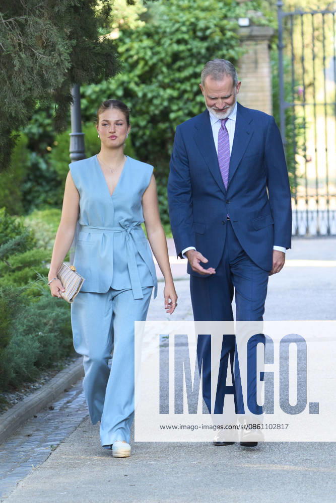 Zaragoza Princess Leonor and King Felipe during attending the Docentes Referentes event by Ibercaja Foundation in Zaragoza. No Spain Â