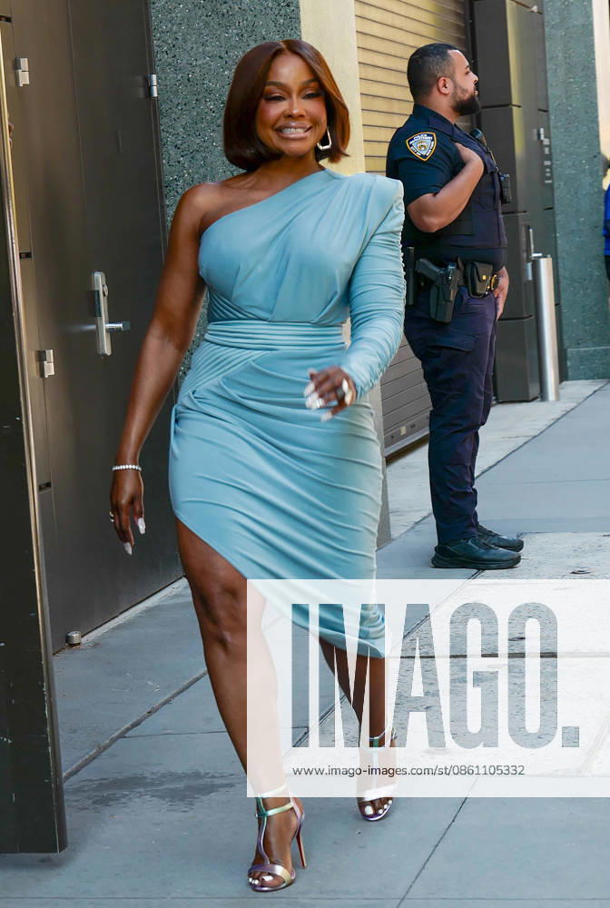 New York, NY, July 8: Phaedra Parks, American attorney and Real Housewife, arrives for Good Morning America (GMA) in New York City. Credit: Camara AdMedia USA - ZUMAa123 20260708_zaa_a123_046