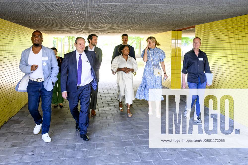Queen Máxima and Hans Vijlbrief During Working Visit - Amsterdam Queen Máxima and Minister of Social Affairs and Employment Hans Vijlbrief visit the Zuidoost district in Amsterdam as part of the Debt-Free Neighbourhood approach on July 9, 2026, to share knowledge regarding area-based working, scaling up successful initiatives, and cooperation with the Foundation for Financial Health in the Netherlands (SFGN). Photo by Bruno Press ABACAPRESS.COM Netherlands