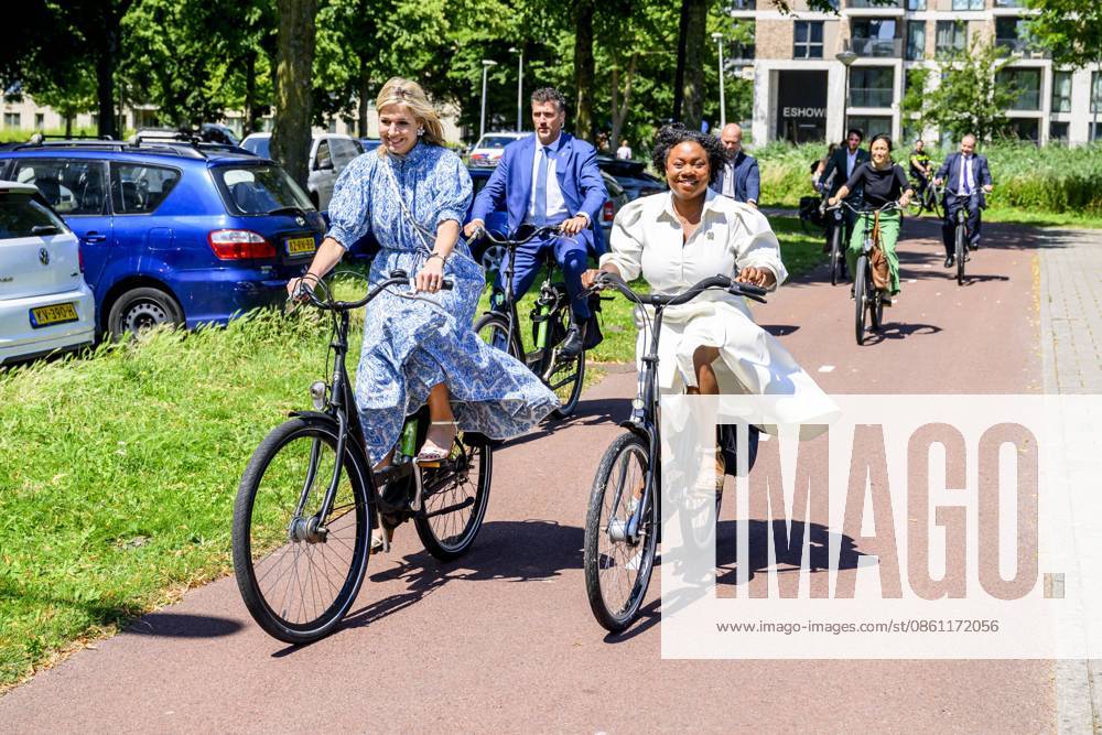Queen Máxima and Hans Vijlbrief During Working Visit - Amsterdam Queen Máxima and Minister of Social Affairs and Employment Hans Vijlbrief visit the Zuidoost district in Amsterdam as part of the Debt-Free Neighbourhood approach on July 9, 2026, to share knowledge regarding area-based working, scaling up successful initiatives, and cooperation with the Foundation for Financial Health in the Netherlands (SFGN). Photo by Bruno Press ABACAPRESS.COM Netherlands