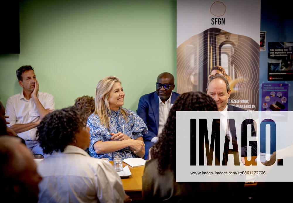 Amsterdam Queen Maxima visited ˜G-buurt Noord and ˜K-buurt in the Zuidoost district in Amsterdam as part of the ˜Debt-Free Neighbourhood initiative. Â