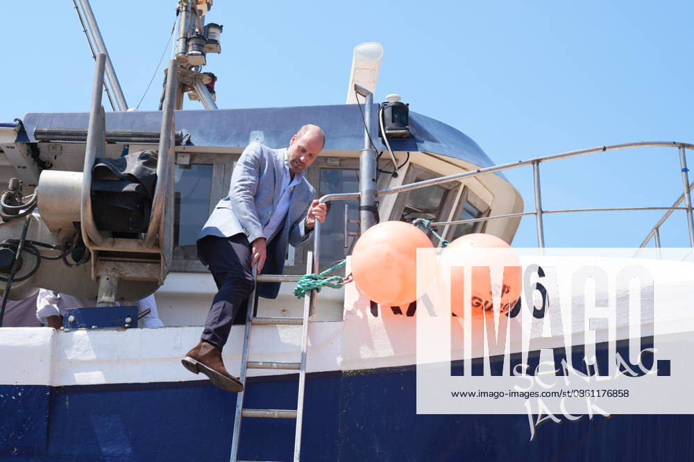 Prince of Wales visit to Hastings The Prince of Wales climbs off a fishing boat in the Old Town, during his visit to Hastings, East Sussex, to highlight the town s fishing community and the vital work of local youth-led and community-driven organisations. Picture date: Thursday July 9, 2026., Credit:Gareth Fuller PA ROTA - B68 Avalon UK, Hastings