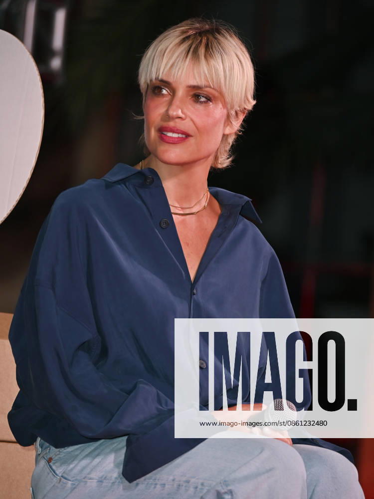 Micaela Ramazzotti receives the Lifetime Achievement Award at the 2026 Social Film Festival - 09 Jul 2026 Micaela Ramazzotti is being interviewed during the 2026 Social Film Festival. Vico Equense Italy