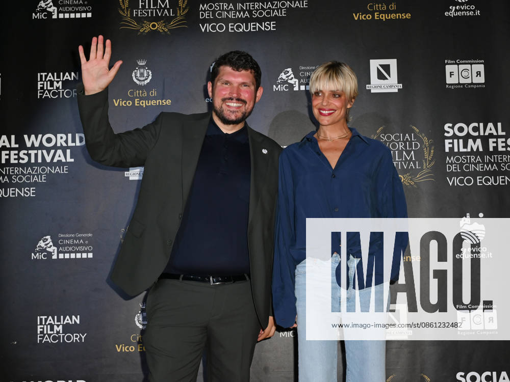 Micaela Ramazzotti receives the Lifetime Achievement Award at the 2026 Social Film Festival - 09 Jul 2026 Micaela Ramazzotti and Giuseppe Alessio Nuzzo attend the 2026 Social Film Festival. Vico Equense Italy
