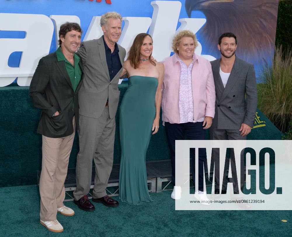 The Hawk Premiere - Los Angeles, USA LOS ANGELES, USA. July 09, 2026: Luke Wilson, Will Ferrell, Molly Shannon, Fortune Feimster & Jimmy Tatro at the premiere for The Hawk at the Directors Village in Westwood. Los Angeles CA USA