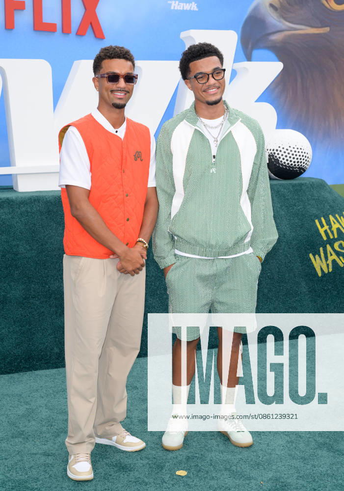 The Hawk Premiere - Los Angeles, USA LOS ANGELES, USA. July 09, 2026: Timothy Tillman & Malik Tillman at the premiere for The Hawk at the Directors Village in Westwood. Los Angeles CA USA