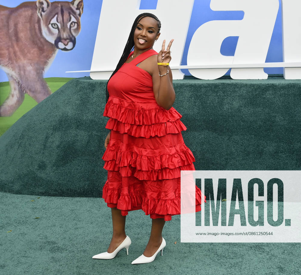 Cast member Aida Osmon attends the premiere of the Netflix sport comedy TV series The Hawk at the Directors Village in the Westwood section of Los Angeles on Thursday, July 9, 2026. Storyline Follows Lonnie Hawkins, 2004 s top golfer, as he struggles to recapture his magic late in his career, refusing to believe he s anything other than one stroke away from golf s greatest comeback. LAP2026070925 JIMxRUYMEN