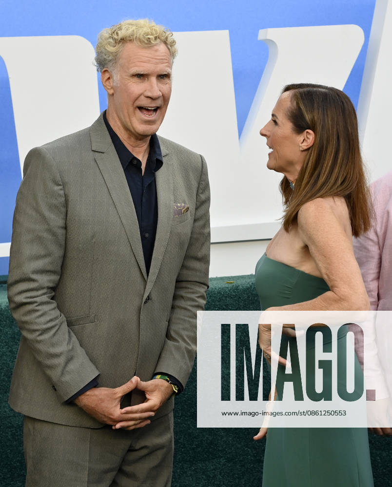 Cast members Will Ferrell (L) and Molly Shannon attends the premiere of the Netflix sport comedy TV series The Hawk at the Directors Village in the Westwood section of Los Angeles on Thursday, July 9, 2026. Storyline Follows Lonnie Hawkins, 2004 s top golfer, as he struggles to recapture his magic late in his career, refusing to believe he s anything other than one stroke away from golf s greatest comeback. LAP2026070928 JIMxRUYMEN