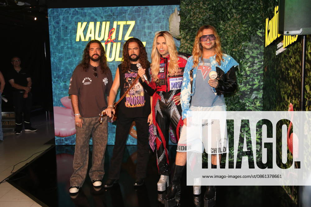 Tom Kaulitz und Bill Kaulitz bei der Präsentation ihrer Wachsfiguren im Madame Tussauds. Berlin