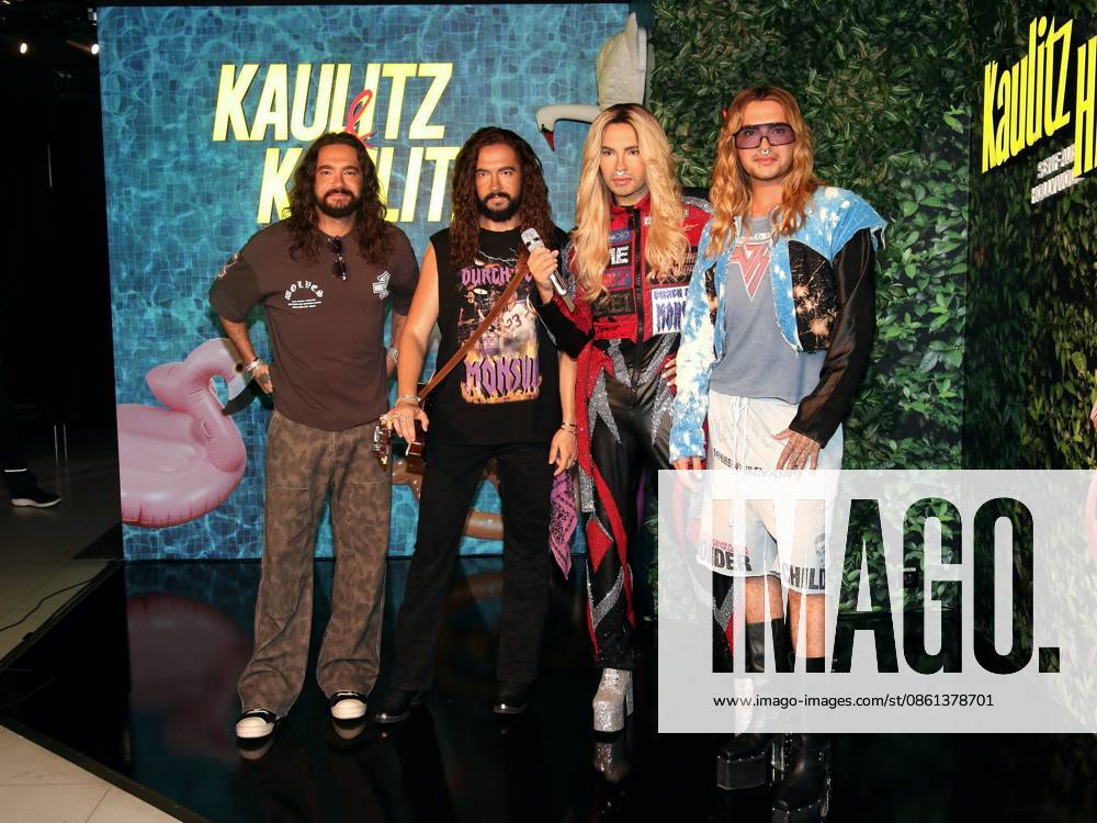Tom Kaulitz und Bill Kaulitz bei der Präsentation ihrer Wachsfiguren im Madame Tussauds. Berlin