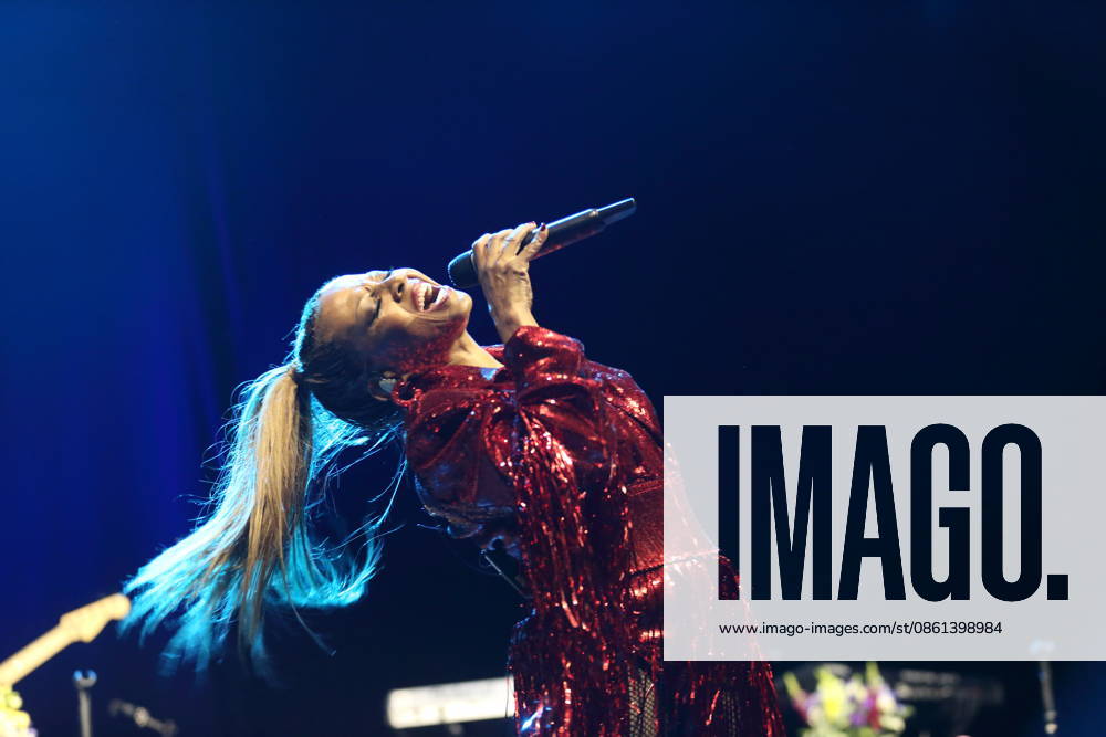 Maxine Jones von der Band En Vogue bei einem Konzert in der Uber Eats Music Hall in Berlin, 12. Juli 2026. En Vogue Konzert Berlin