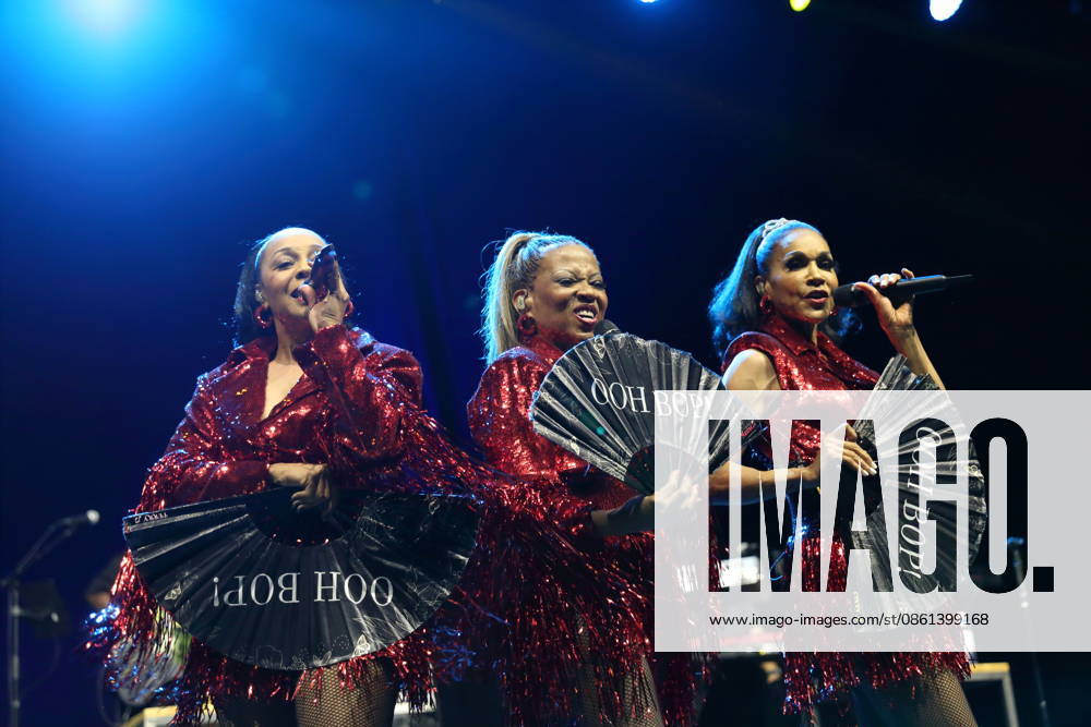 Terry Ellis, Maxine Jones und Cindy Herron, v.l., von der Band En Vogue bei einem Konzert in der Uber Eats Music Hall in Berlin, 12. Juli 2026. En Vogue Konzert Berlin