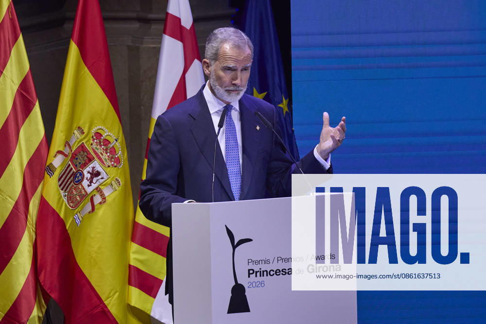 KING FELIPE VI of Spain attends the ‘Princesa De Gironaâ€⠢ Foundation Awards Barcelona Spain - ZUMAc260 20260714_zep_c260_003