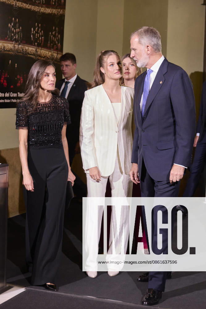 CROWN PRINCESS LEONOR of Spain, KING FELIPE VI of Spain, QUEEN LETIZIA of Spain and PRINCESS SOFIA of Spain attend the ‘Princesa De Gironaâ€⠢ Foundation Awards Barcelona Spain - ZUMAc260 20260714_zep_c260_008