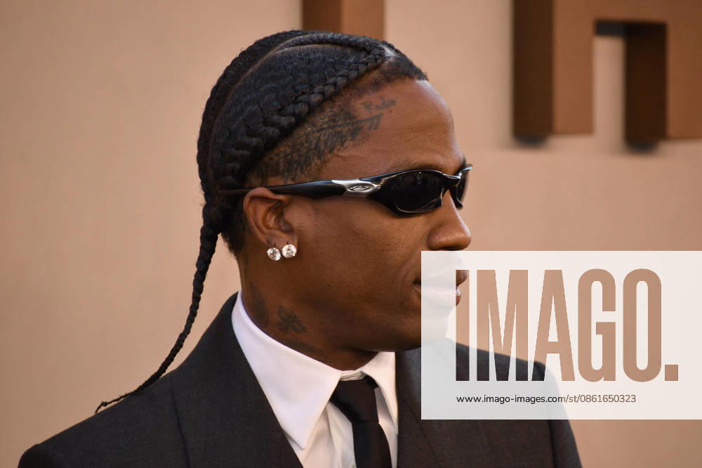 NEW YORK, NY - JULY 14: Travis Scott at the Premiere of The Odyssey on July 14, 2026 at AMC Lincoln Square in New York City.