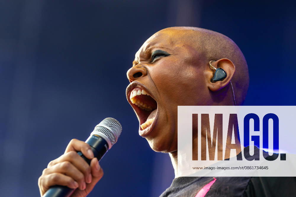Singer Skin of a British rock band Skunk Anansie performs at the music festival Colours of Ostrava on July 15, 2026, in Ostrava, Czech Republic. (CTKxPhoto VladimirxPrycek) CTKPhotoP2026071506386 CTKPhotoP2026071506386