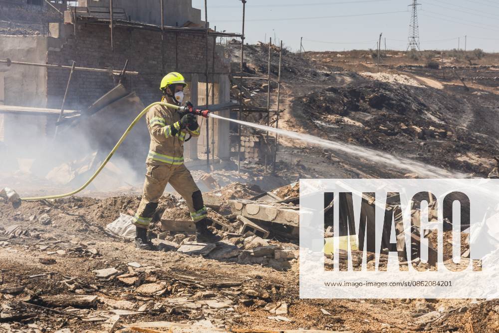 Major wildfire destroys homes near Havat Gilad in the West Bank HAVAT GILAD, WEST BANK JULY 19, 2026: Firefighters battle a wildfire near Havat Gilad in the occupied West Bank after a blaze rapidly spread through dry vegetation, destroying about 30 structures, including homes and businesses. Israeli authorities said they were investigating the incident as a suspected nationalist-motivated arson attack after a person allegedly threw a burning object from a moving vehicle. Two emergency responders were injured. West Bank, Havat Gilad PS