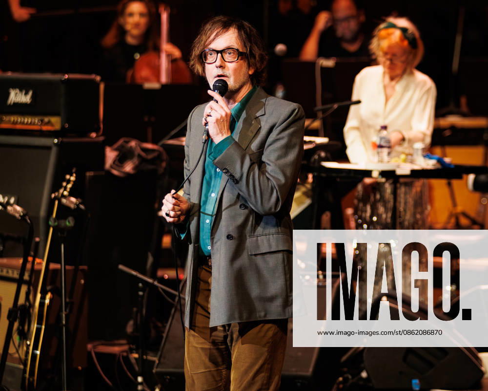 Pulp performing live at The Royal Festival Hall, London, UK on 18th July 2026 Singer Jarvis Cocker of UK rock band Pulp performing live at the Royal Festival Hall, London, UK on 18th July 2026, Credit:Manuela Langotsch Avalon United Kingdom, London, Royal Festival Hall