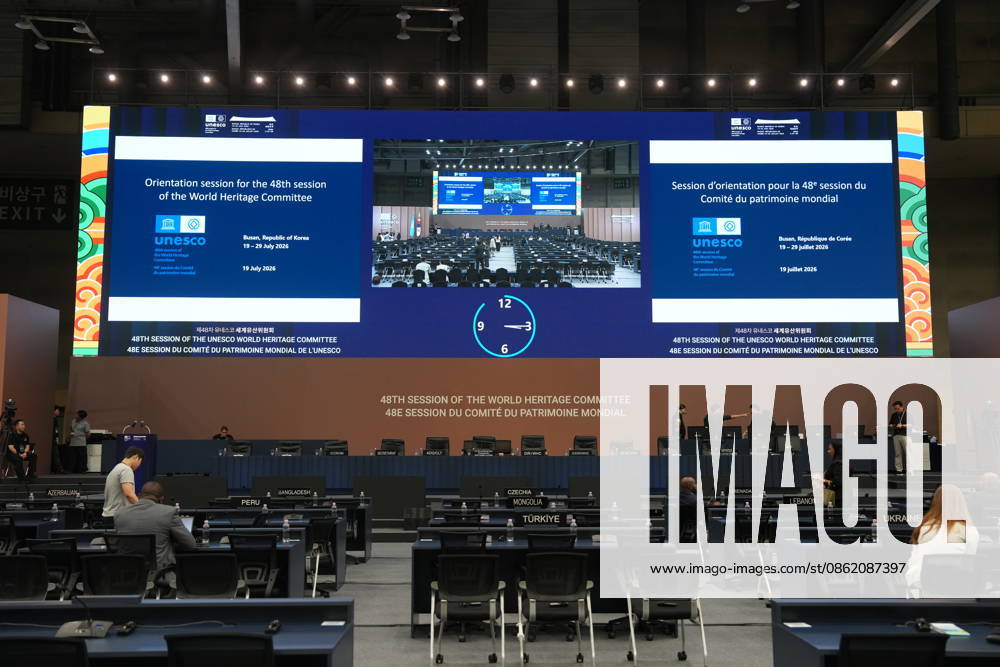 The opening ceremony of 48th session of the UNESCO World Heritage Committee is in progress on July 19, 2026 in Busan, South Korea. The event brought together around 3,000 participants to consider new World Heritage nominations and discuss the protection of cultural and natural heritage sites.