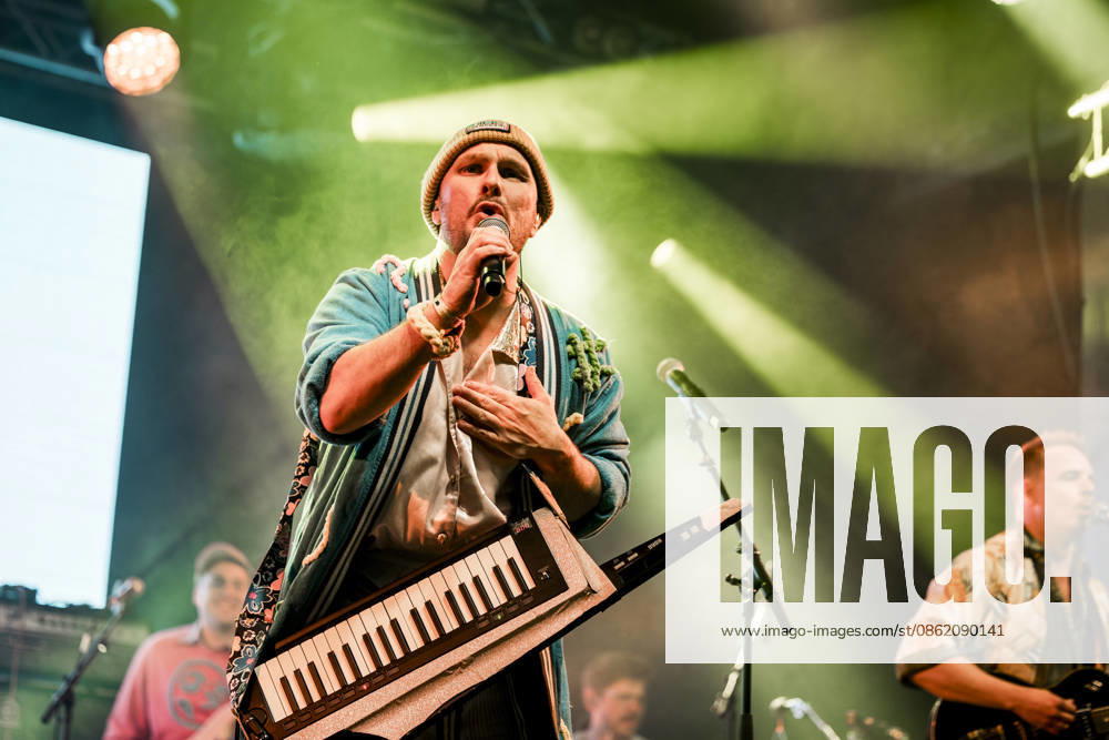 Sakaris live at G! Festival 2026 Sydregote, Faroe Island. 19th, July 2026. The Faroese act Sakaris performs a live concert during the Faroese music festival G! Festival 2026 in Sydregote. Here singer and musician Sakaris Emil Joensen is seen live on stage. Faroe Islands, Syðrugota