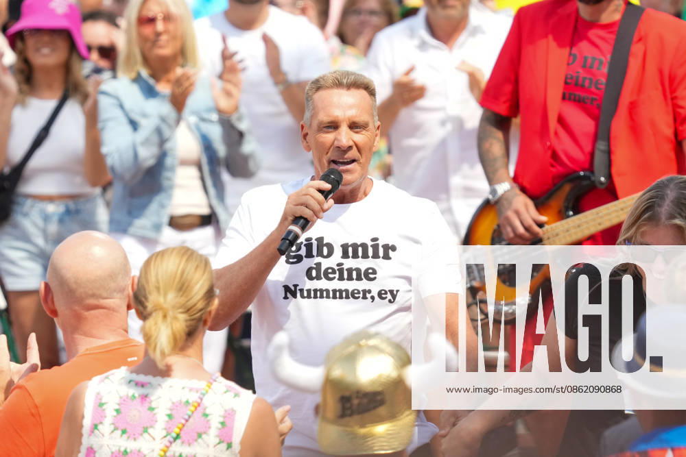 Entertainment Themen der Woche KW29 ZDF-Fernsehgarten 2026. Jürgen Milski im ZDF Fernsehgarten mit dem Motto Mallorca-Party am 19.07.2026 in Mainz. Mainz ZDF Fernsehgarten Rheinland-Pfalz