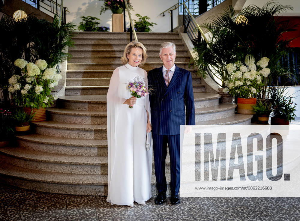 Bozar Queen Mathilde and King Filip Philip attended the Prelude to the National Day Concert at the Novum theatre in Brussels, Belgium. Â