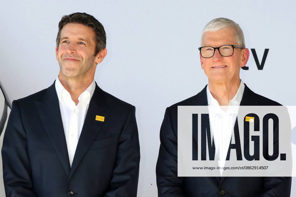 John Ternus, Tim Cook at arrivals for TED LASSO Season 4 Premiere, Academy Museum of Motion Pictures, Los Angeles, CA, July 27, 2026. Photo By: Priscilla Grant Everett Collection TED LASSO Season 4 Premiere PUBLICATIONXNOTxINxCANxCHNxFRAxITAxJPNxNORxPOLxRUSxESPxUKxUSA