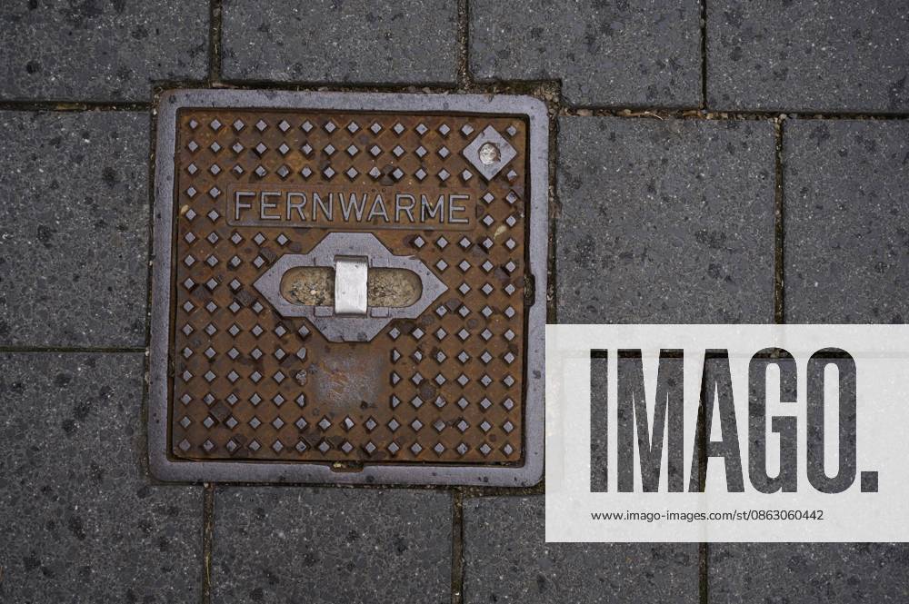 Fernwärme, Energie, Energietechnik, Schacht, Gully, Schwäbisch Hall, Hohenlohe, Deutschland District heating, energy, energy technology, Schacht, Gully, Schwäbisch Hall, Hohenlohe, Germany