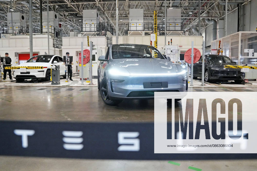 Tesla mulls China business separation Photo taken on April 14, 2026, shows a Tesla Inc. factory in Shanghai. The U.S. electric vehicle maker is considering separating its China operations. A14AA0005624700P