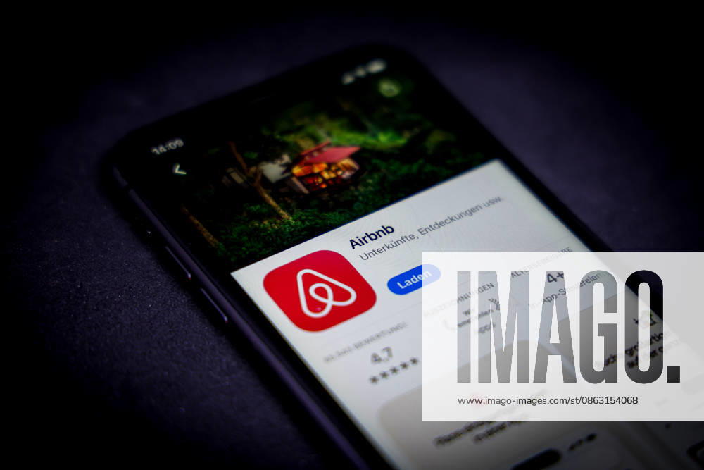 Apple App Store auf einem iPhone. Top-Apps. Airbnb. 01.08.2026