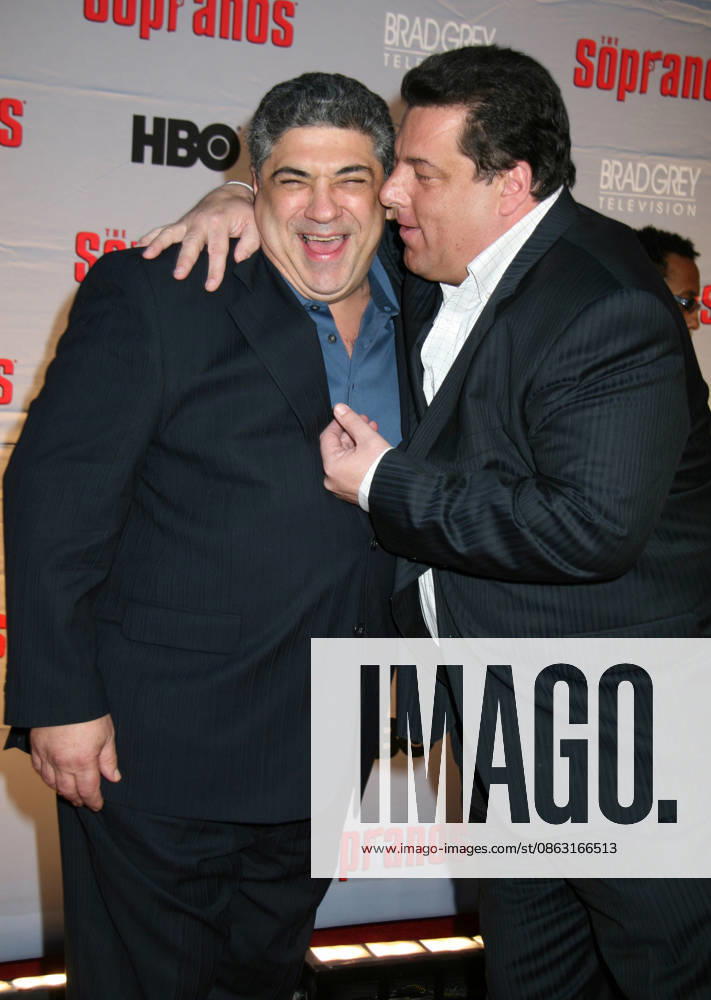 Vincent Pastore 1946 - 2026 The Sopranos? actor Vincent Pastore has died at the age of 80. He was found deceased at his home in New York City on August 1, 2026.. A cause of death was not provided. ======================================================================================Vincent Pastore & Steven Schirripa The Sopranos - Final Season World Premiere At: Radio City Music Hall March 27, 2007 New York City NY USA