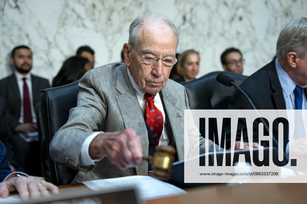Chair of the Senate Judiciary Committee Sen. Chuck Grassley, R-IA, gavels in ahead of a Senate Judiciary Committee business meeting to vote on Acting Attorney General Todd Blanche s nomination to be Attorney General at the U.S. Capitol in Washington, DC on Tuesday, August 4, 2026. Blanche s nomination had been held up over concerns from Sen. John Cornyn, R-TX, and Sen. Thom Tillis, R-NC, but they reached a deal to end the standoff after Blanche agreed to withhold President Donald Trump s $1.8 billion anti-weaponization fund. WAP20260804320 BONNIExCASH