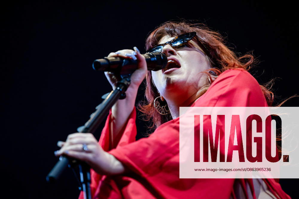 CMAT live at Vodafone Stage during Vodafone Paredes de Coura in Paredes de Coura, Portugal - 12 AUG 2026. Irish singer songwriter, Ciara Mary?Alice Thompson aka CMAT seen performing on the Vodafone Stage during Vodafone Paredes de Coura. Paredes de Coura Portugal