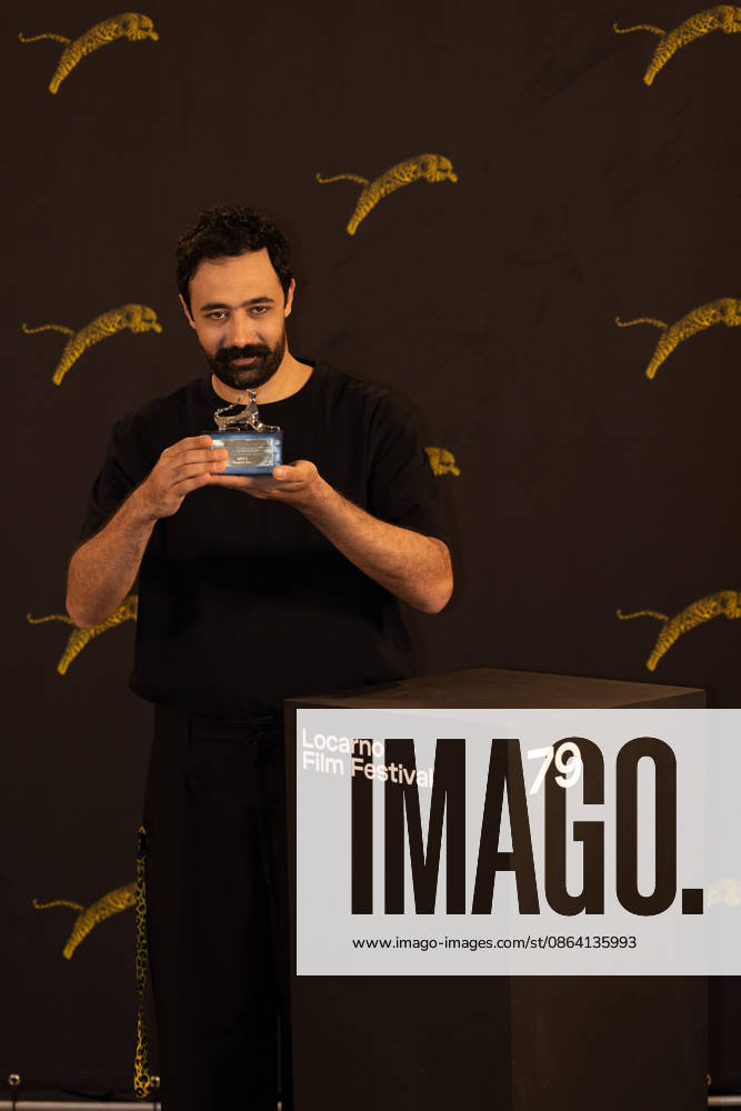 Mahmoud Assi Pardino dâ€⠢argento award photocall 79th Locarno Film Festival Locarno Switzerland - ZUMAf197 20260815_zep_f197_009