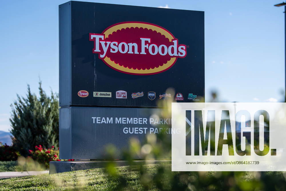 Tyson Foods Restructures Operations, Begins Multi-State Plant Shutdowns A corporate monument sign is pictured outside the Tyson Foods Eagle Mountain Complex in Eagle Mountain, Utah, United States, on August 15, 2026. Tyson Foods announced plans to permanently close the meat packaging facility by October 12, 2026, eliminating 723 local jobs as part of a multi-state restructuring plan affecting several United States beef plants due to a historic cattle shortage. Eagle Mountain Utah United States