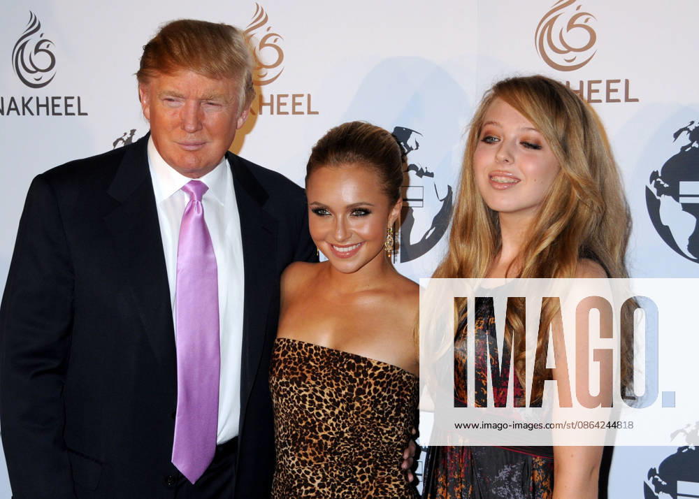 Los Angeles, California Donald Trump, Hayden Panettiere, and Tiffany Trump Nakheel Unveils the Trump International Hotel Tower Dubai at The Tar Estate in Bel Air Photo Credit: Byron Purvis AdMedia 458934 2026 08 17 CA Los Angeles United States Panettiere, Hayden
