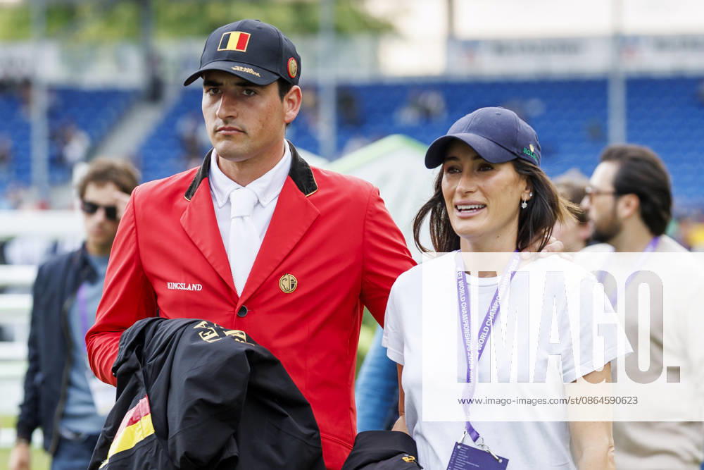 AACHEN - FEI World Championships 2026, AACHEN - FEI World Championships 2026 PHILIPPAERTS Nicola (BEL), SPRINGSTEEN Jessica (USA) Impression Cours-Walk Parcousbesichtigung FEI Jumping World Championship Second Competition Team Final & Second Individual Qualifier Mercedes-Benz Prize Aachen, Reitstadion Soers 21. August 2026 -
